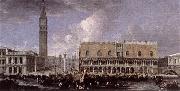 CARLEVARIS, Luca View of the Wharf from the Bacino di San Marco g oil on canvas